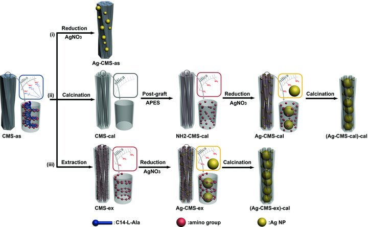 Chirality of Metal Nanoparticles in Chiral Mesoporous Silica
