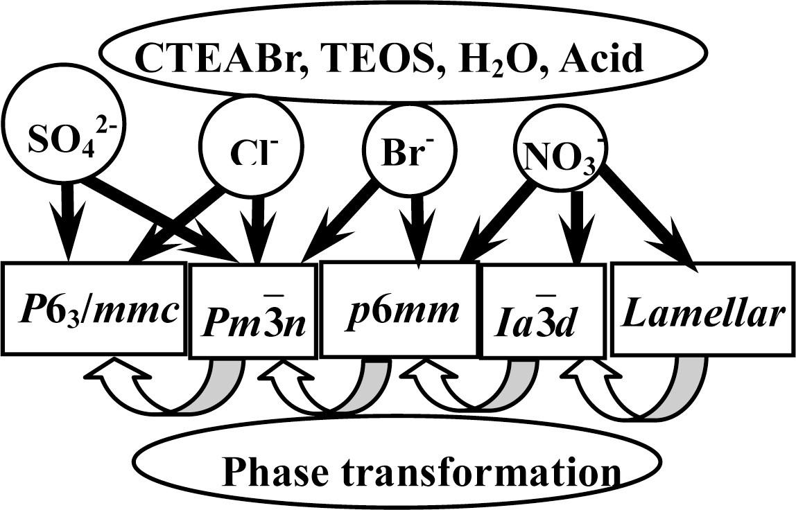 Synthesis Mechanism of Cationic Surfactant Templating Mesoporous Silica under an Acidic Synthesis Process